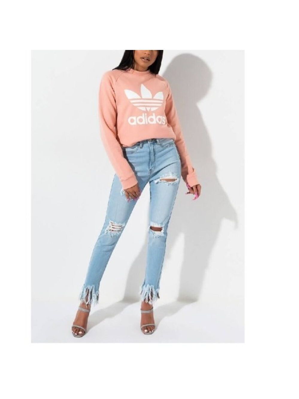 ADIDAS TREFOIL CREW NECK SWEATSHIRT
